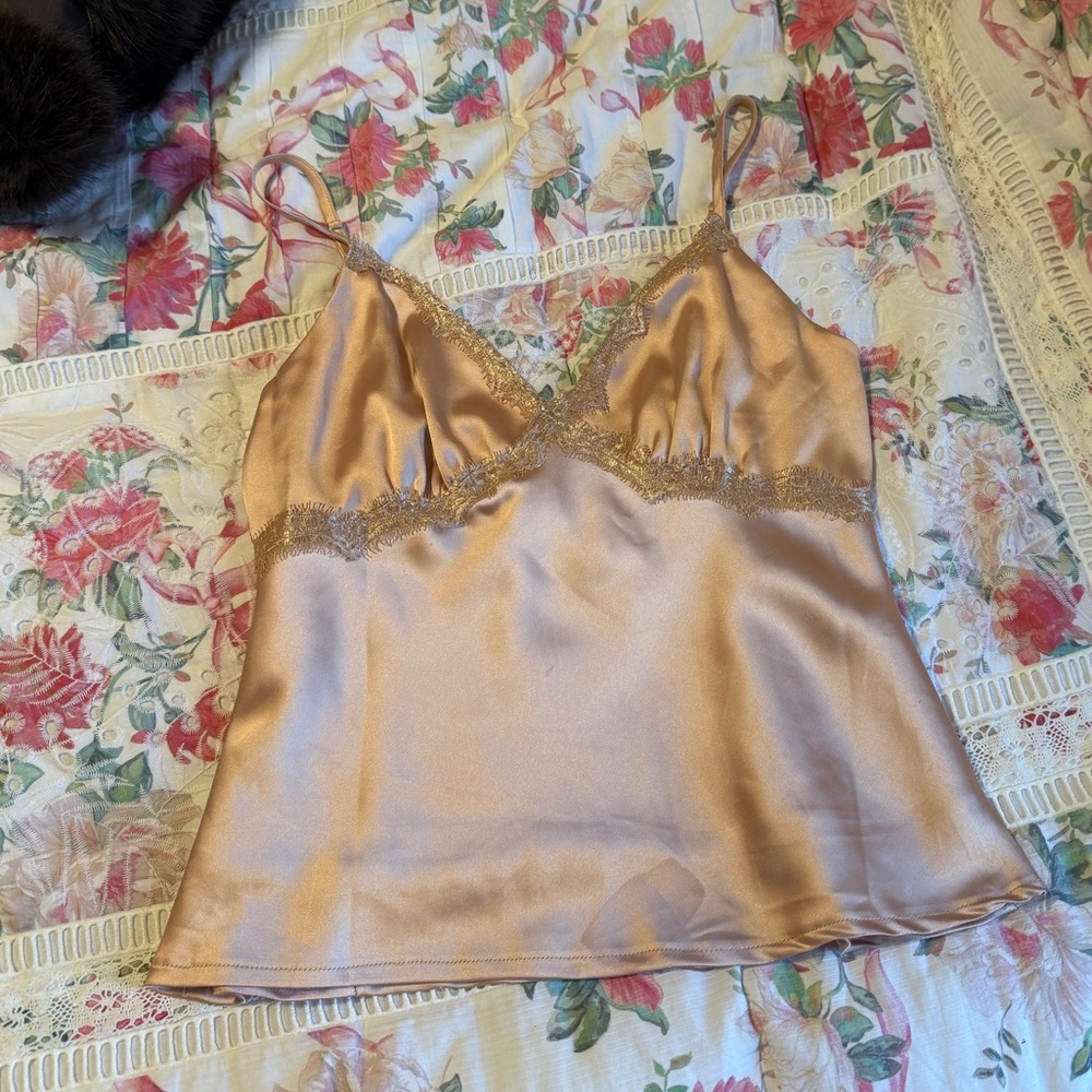 Silky Gold Camisole Top